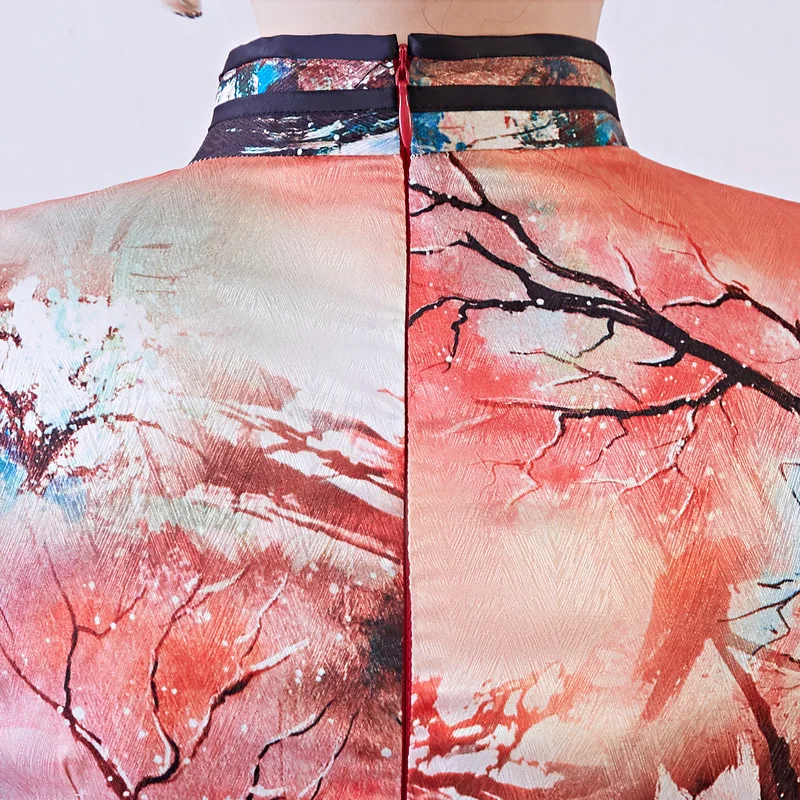 2019 Sexy Long Cheongsam Traditional Chinese style Short Sleeve Dress Womens Summer Rayon Qipao Slim Party Dresses Vestido
2019 Sexy Long Cheongsam Traditional Chinese style Short Sleeve Dress Womens Summer Rayon Qipao Slim Party Dresses Vestido