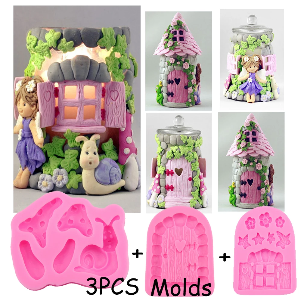 3pcs House Theme Window,Door,Flower,Leaf,Mushroom for Silicone mold,Fondant,Cookie,Chocolate Mold Cake Decoration tools T0631
3pcs House Theme Window,Door,Flower,Leaf,Mushroom for Silicone mold,Fondant,Cookie,Chocolate Mold Cake Decoration tools T0631