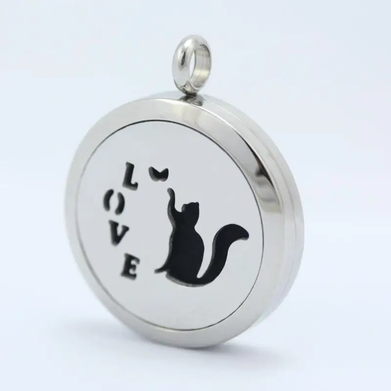 2016 новинка 30 мм Stainles Steel Love Cats круглая ароматерапия/диффузор эфирного масла подвеска в виде медальона (без цепочки)
2016 новинка 30 мм Stainles Steel Love Cats круглая ароматерапия/диффузор эфирного масла подвеска в виде медальона (без цепочки)