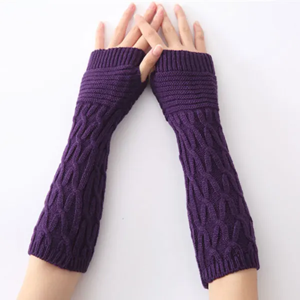 New Arrival Women Arm Warmer Winter Long Gloves Fashion Fingerless Gloves Solid Color Knitted Mittens
New Arrival Women Arm Warmer Winter Long Gloves Fashion Fingerless Gloves Solid Color Knitted Mittens