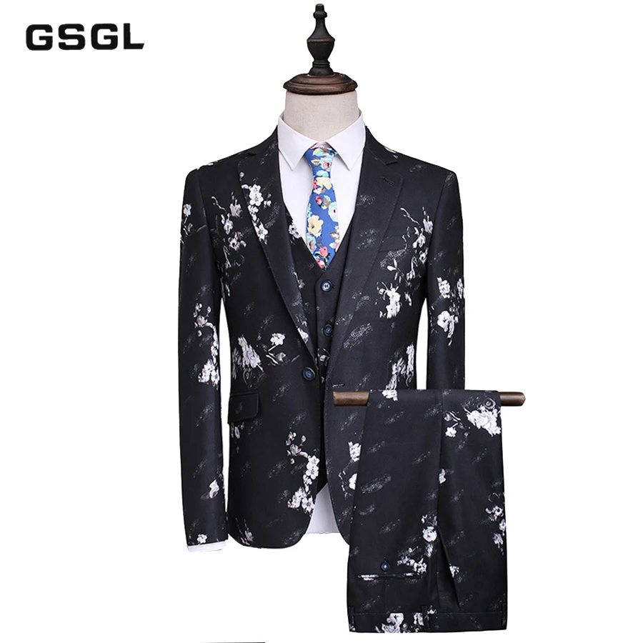 (Jackets+Vest+Pants) Men Stylish Casual Slim Suit Sets Fashion Printed Tuxedo Wedding Formal Dress Blazer Stage Performances Sui
(Jackets+Vest+Pants) Men Stylish Casual Slim Suit Sets Fashion Printed Tuxedo Wedding Formal Dress Blazer Stage Performances Sui