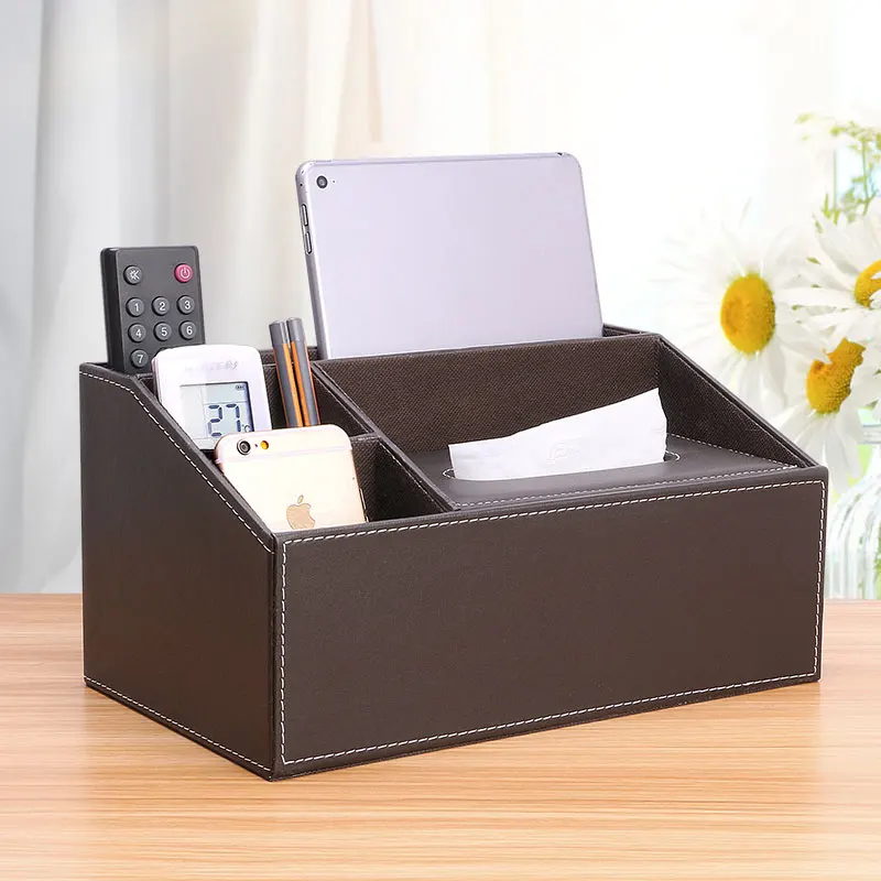 4 Cells PU Leather Bedroom Organizer Cosmetics Makeup Storage Box Remote Control Phone Holder Desktop Office Home Organizer 1396
4 Cells PU Leather Bedroom Organizer Cosmetics Makeup Storage Box Remote Control Phone Holder Desktop Office Home Organizer 1396