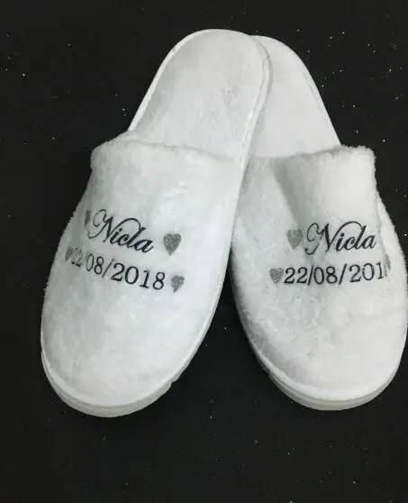 custom Novia Bride spa slippers bridesmaid maid-of-honour bridal-party slippers birthday Christmas birthday wedding party favors
custom Novia Bride spa slippers bridesmaid maid-of-honour bridal-party slippers birthday Christmas birthday wedding party favors