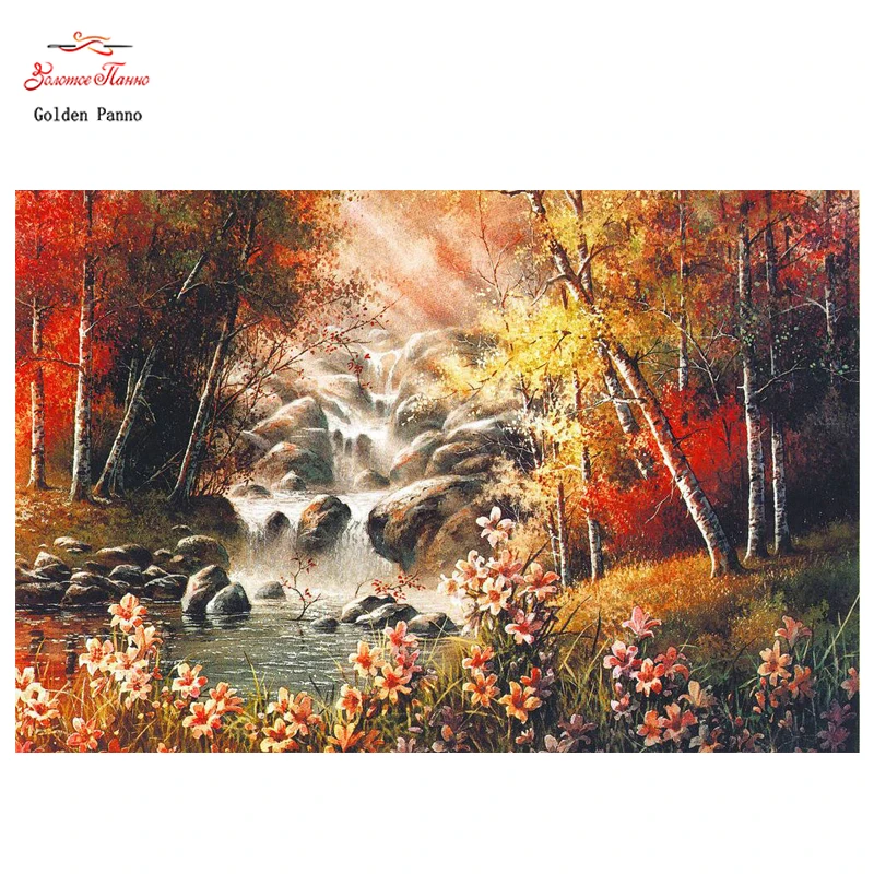 Golden Panno5D DIY Diamond Embroidery Diamond Painting Flowing water and tree Cross Stitch Full square3D Diamond mosaic carfts 7
Golden Panno5D DIY Diamond Embroidery Diamond Painting Flowing water and tree Cross Stitch Full square3D Diamond mosaic carfts 7