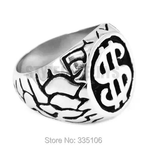 Free shipping! Dollar Sign Ring Stainless Steel Jewelry New Fashion U.S. Dollar Motor Biker Ring SWR0307
Free shipping! Dollar Sign Ring Stainless Steel Jewelry New Fashion U.S. Dollar Motor Biker Ring SWR0307