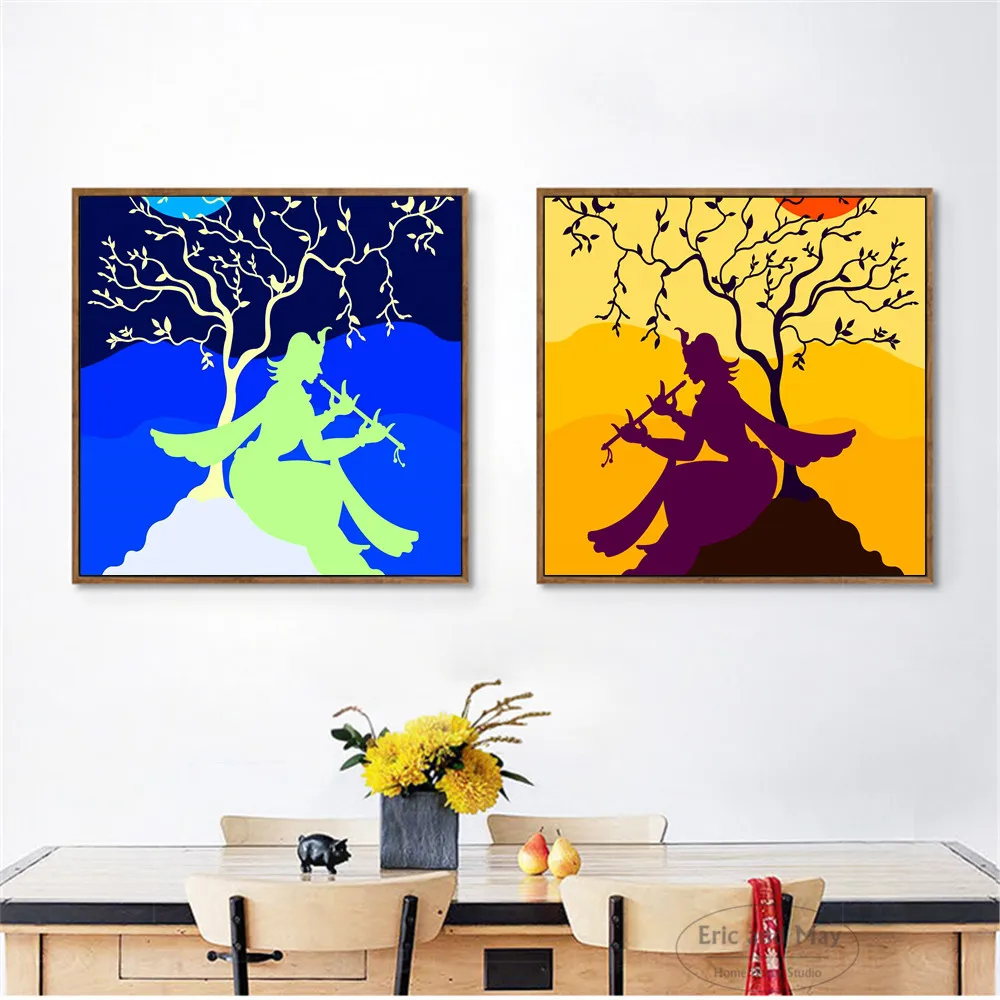 Flute Girl Krishna Artwork Canvas Art Print Painting Poster Wall Pictures For Living Room Home Decorative Bedroom Decor No Frame
Flute Girl Krishna Artwork Canvas Art Print Painting Poster Wall Pictures For Living Room Home Decorative Bedroom Decor No Frame