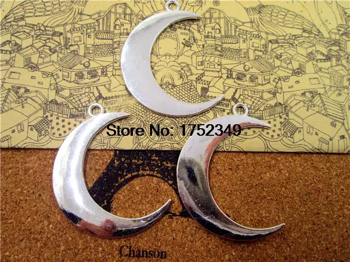 5pcs-Moon подвески, Античные тибетские серебряные лунные подвески/Подвески 44x32мм
5pcs-Moon подвески, Античные тибетские серебряные лунные подвески/Подвески 44x32мм