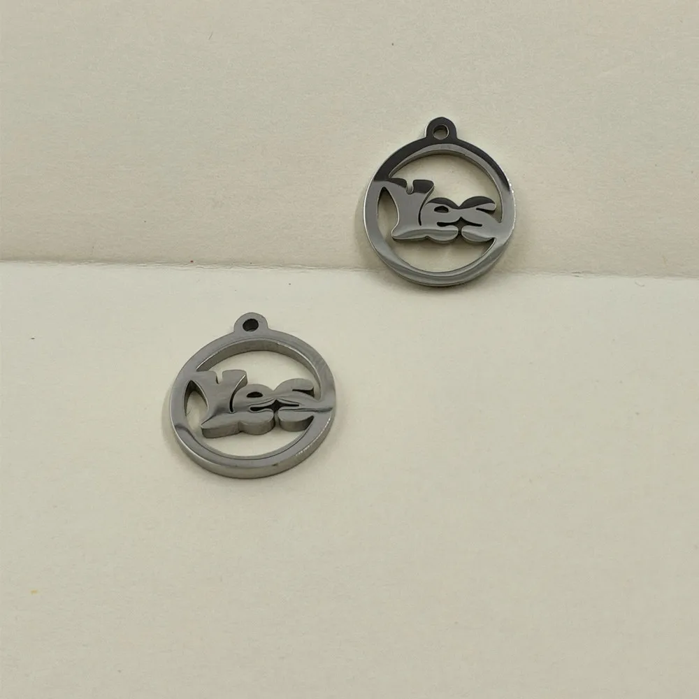 20pcs Diy charm accessories hollow lettering Yes stainless steel pendant accessories Contracted jewelry 13 mm manufacturers
20pcs Diy charm accessories hollow lettering Yes stainless steel pendant accessories Contracted jewelry 13 mm manufacturers