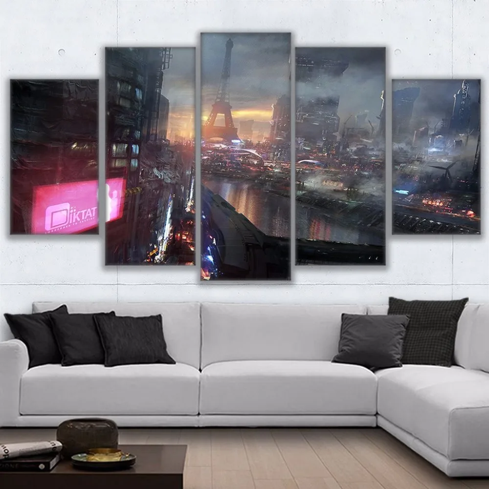 Modular Canvas Pictures Living Room Wall Art Decor 5 Pieces Paris Painting HD Prints Game Abstract Landscape Poster Frame PENGDA
Modular Canvas Pictures Living Room Wall Art Decor 5 Pieces Paris Painting HD Prints Game Abstract Landscape Poster Frame PENGDA