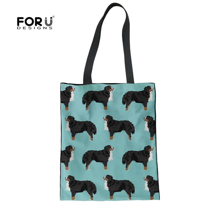 FORUDESIGNS Women Fashion Reusable Shopping Bags Casual Travel Shoulder Tote Bernese Dog Female Lady Multi-function Cloth Bags
FORUDESIGNS Women Fashion Reusable Shopping Bags Casual Travel Shoulder Tote Bernese Dog Female Lady Multi-function Cloth Bags