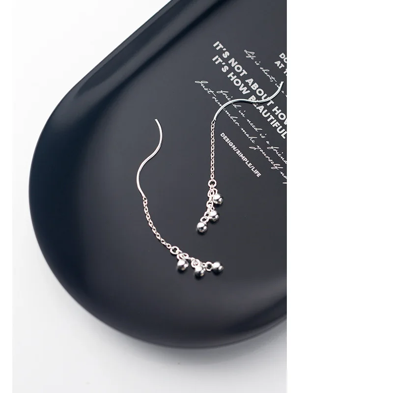 925 Sterling Silver Round Beads Tassel Dangle Drop Earrings for Women Girls Cute Minimalist Earing Femme Jewelry Eardrop Dangler
925 Sterling Silver Round Beads Tassel Dangle Drop Earrings for Women Girls Cute Minimalist Earing Femme Jewelry Eardrop Dangler
