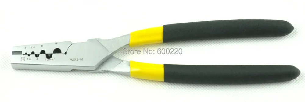 Multi functional Crimping Plier PZ-0.5-16 crimping tool for crimping cable ferrules 0.5-16mm2
Multi functional Crimping Plier PZ-0.5-16 crimping tool for crimping cable ferrules 0.5-16mm2