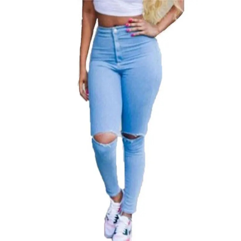 Hot Sale Ripped Jeans Woman High Waist Sexy Pencil Women Jeans Denim Elastic Skinny Pants Blue Jeans Plus Size Women Clothing
Hot Sale Ripped Jeans Woman High Waist Sexy Pencil Women Jeans Denim Elastic Skinny Pants Blue Jeans Plus Size Women Clothing