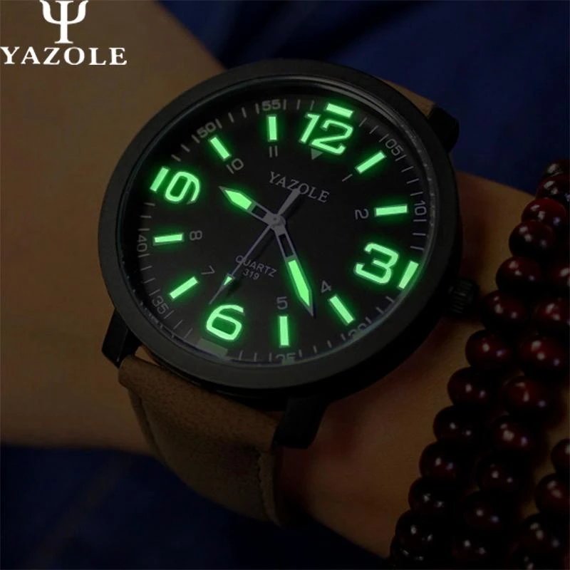 YAZOLE 2021 Новые Стильные кварцевые часы мужские топовый бренд Роскошные деловые
