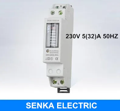 220V/230V 5(32)A 50HZ Single Phase Din Rail Energy Meter Analog Kwh Meter Mechanical Step Register Watt Hour Meter
220V/230V 5(32)A 50HZ Single Phase Din Rail Energy Meter Analog Kwh Meter Mechanical Step Register Watt Hour Meter