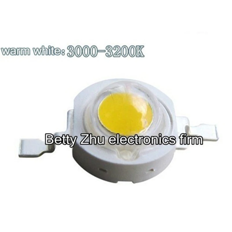 

10PCS/LOT 1W High Power LED warm white 100-110LM 3000-3200K