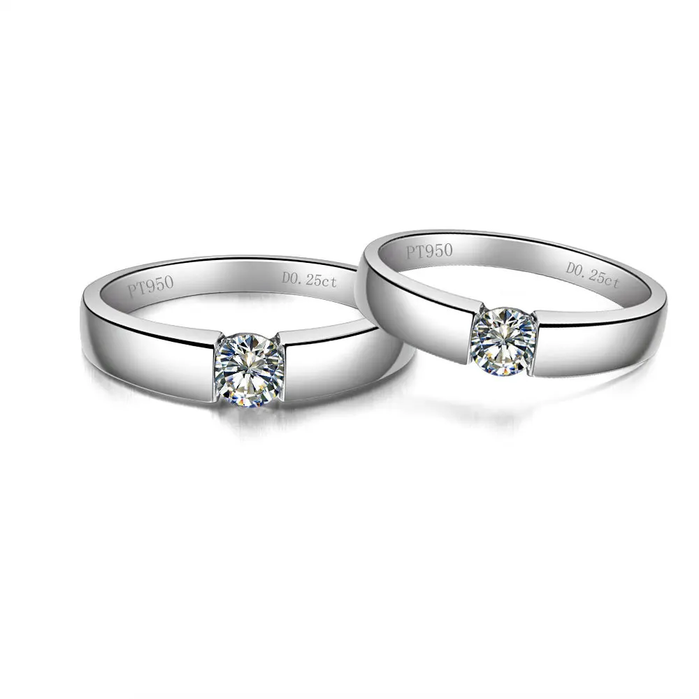 Elegant Real Love 0.5 carat Couple Rings Wedding Rings Engagement Rings Men's Lady's 925 Sterling Silver Ring
Elegant Real Love 0.5 carat Couple Rings Wedding Rings Engagement Rings Men's Lady's 925 Sterling Silver Ring