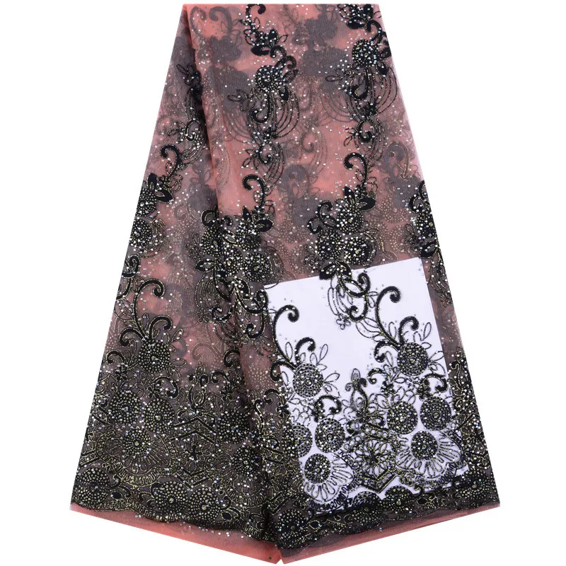 Latest Peach African Lace Fabrics Nigerian Tulle Lace Fabric For Party Dress High Quality French Tulle Lace S697
Latest Peach African Lace Fabrics Nigerian Tulle Lace Fabric For Party Dress High Quality French Tulle Lace S697