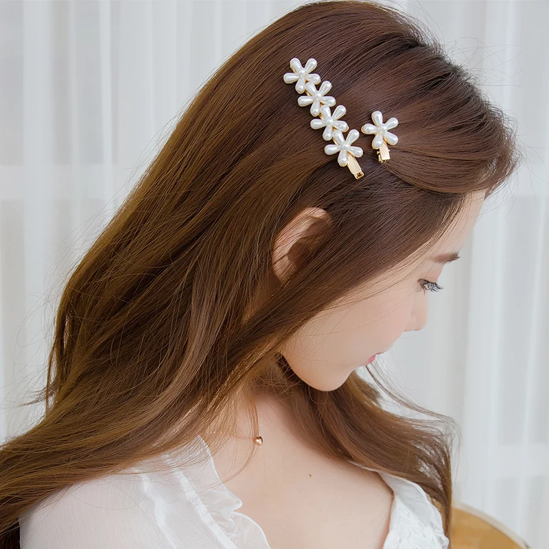 CHIMERA Flower Pearl Duckbill Hairgrip 2Pcs/set Hairpin Fashion White Hair Clip Metal Alligator Clamp Women Hair Ornaments
CHIMERA Flower Pearl Duckbill Hairgrip 2Pcs/set Hairpin Fashion White Hair Clip Metal Alligator Clamp Women Hair Ornaments