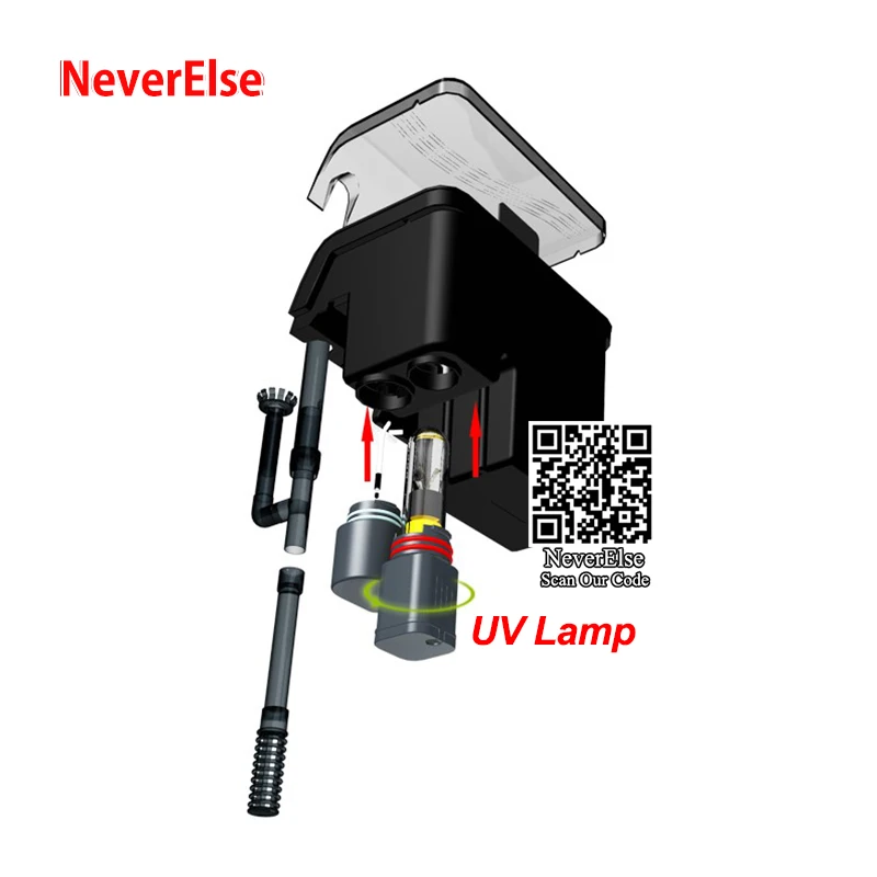 External Aquarium UV Filter Pump 4-in-1 Water Circulation Filter/UV Sterilizer/Oil Skimmer/Increase Oxygen for Fish Tank Hanging
External Aquarium UV Filter Pump 4-in-1 Water Circulation Filter/UV Sterilizer/Oil Skimmer/Increase Oxygen for Fish Tank Hanging