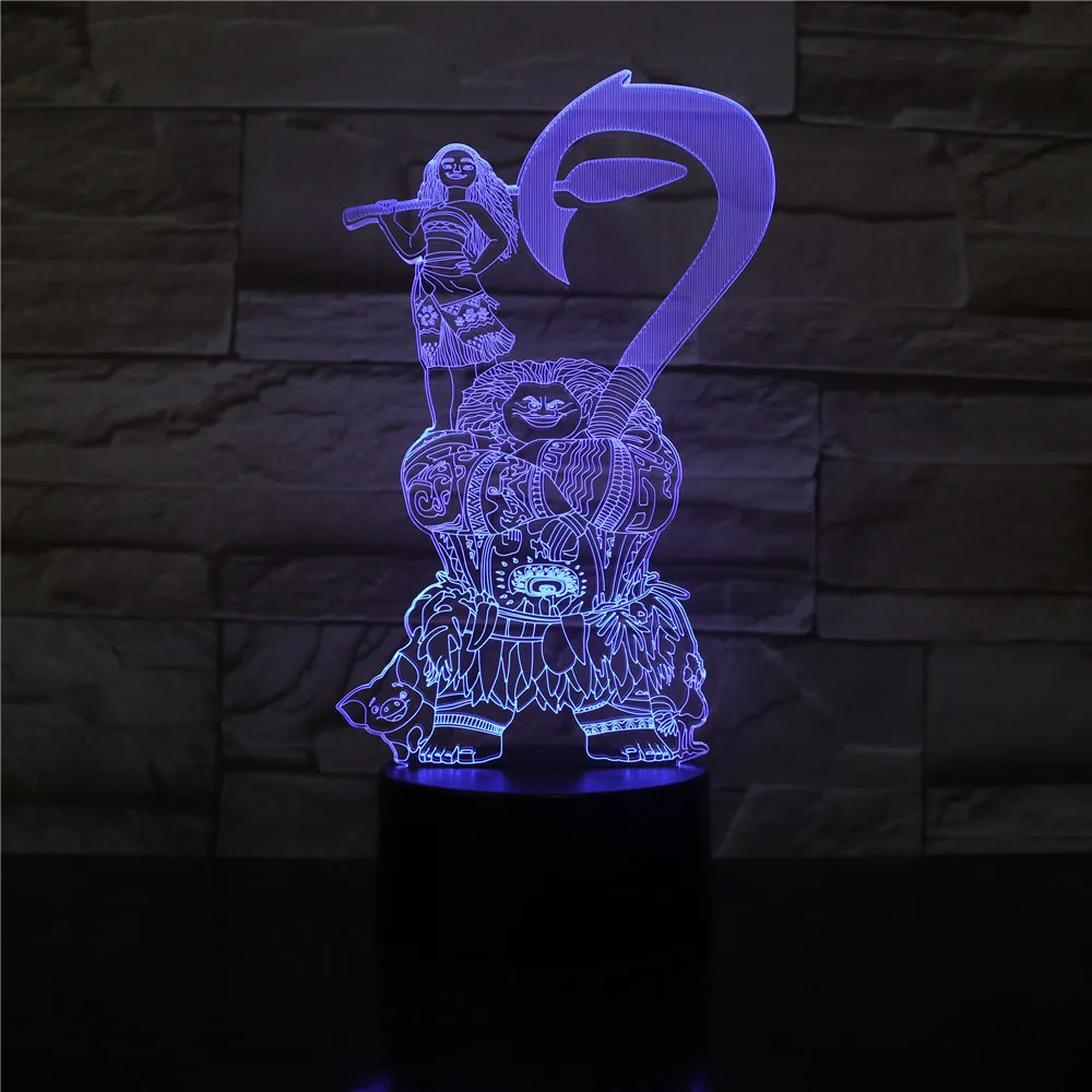 Moana Maui Moive Figure Decorative 3D Night Lamp USB Battery Nightlight LED Night light Kids Children Bedroom Decor Best Gift
Moana Maui Moive Figure Decorative 3D Night Lamp USB Battery Nightlight LED Night light Kids Children Bedroom Decor Best Gift