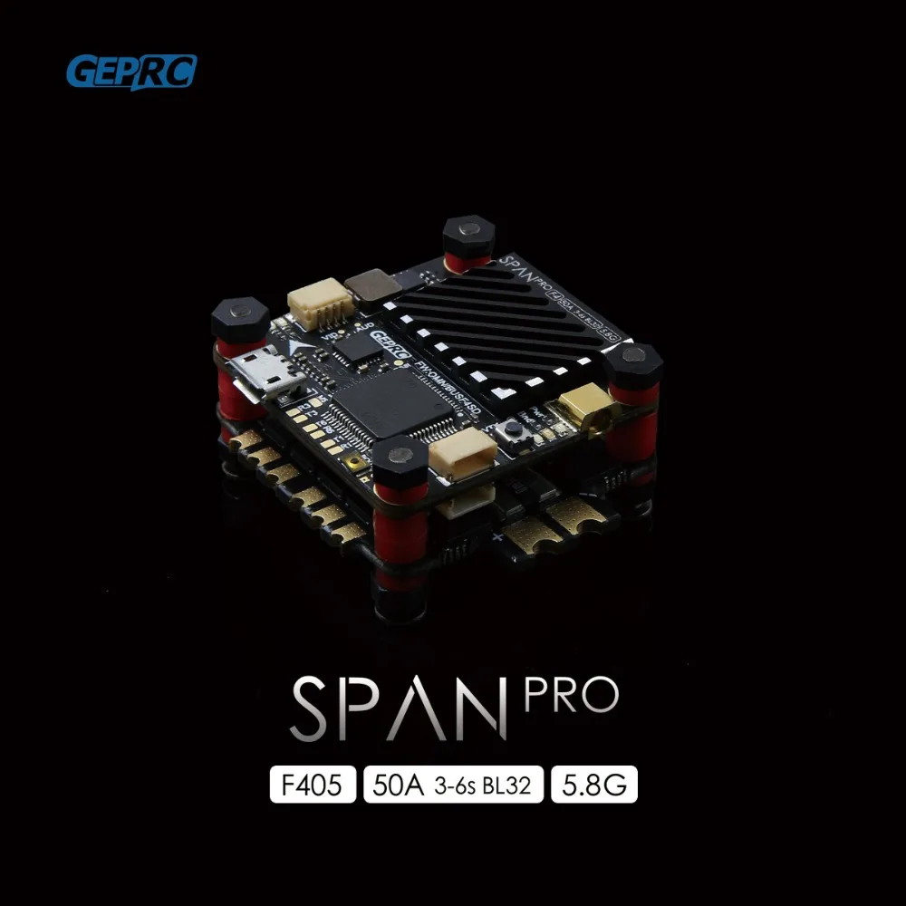 Контроллер полета GEPRC SPAN PRO Flytower BLHeli_32 4 в 1 3-6S 50A ESC и F4, встроенный контроллер полета 48 каналов 800 МВт VTX для FPV модели радиоуправляемого дрона
Контроллер полета GEPRC SPAN PRO Flytower BLHeli_32 4 в 1 3-6S 50A ESC и F4, встроенный контроллер полета 48 каналов 800 МВт VTX для FPV модели радиоуправляемого дрона