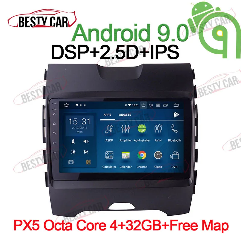 9 "Android 0 автомобильный мультимедийный плеер стерео радио для Ford Edge 2015 2016 2017 gps