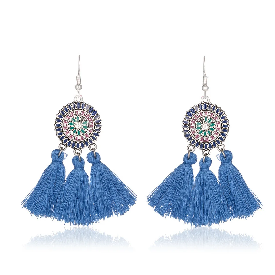 Modern Metal Round Earrings for Women Party Fashion Jewelry Yellow Statement Tassel Earrings Blue Bohemian
Modern Metal Round Earrings for Women Party Fashion Jewelry Yellow Statement Tassel Earrings Blue Bohemian