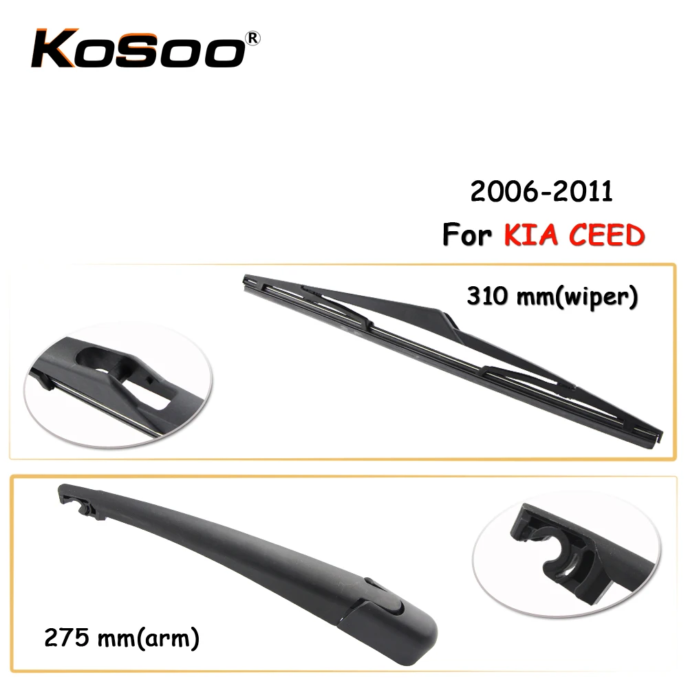 KOSOO Auto Rear Car Wiper Blade For KIA CEED,310 mm 2006-2011 Rear Window Windshield Wiper Blades Arm,Car Accessories Styling
KOSOO Auto Rear Car Wiper Blade For KIA CEED,310 mm 2006-2011 Rear Window Windshield Wiper Blades Arm,Car Accessories Styling