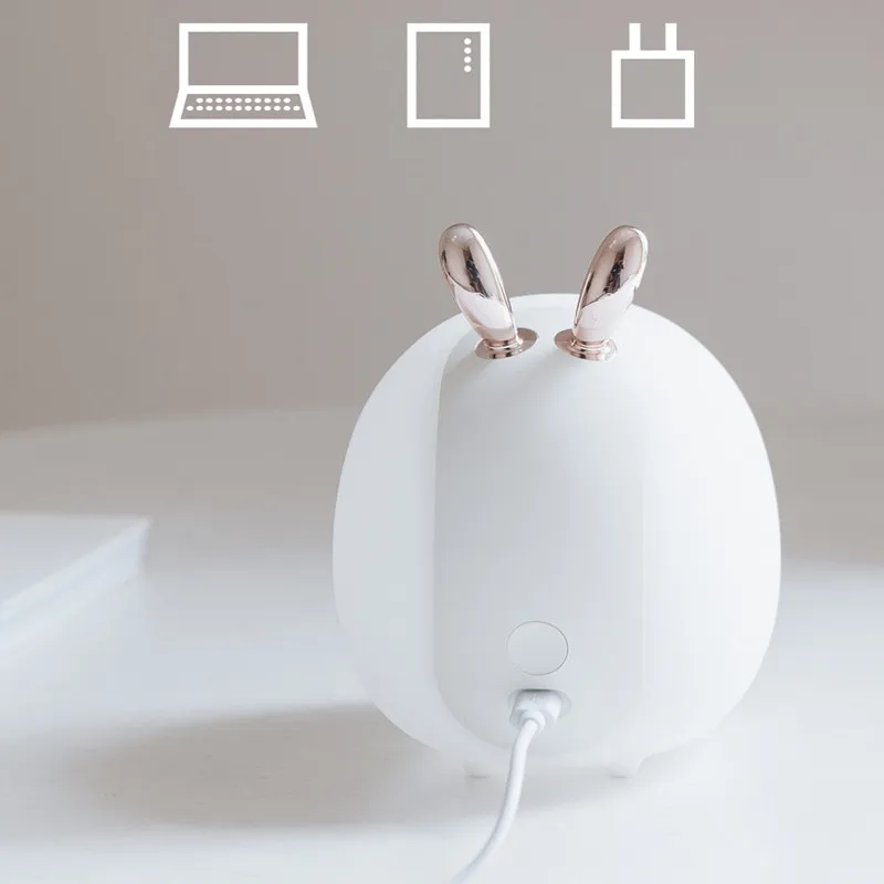 Silicone Led Rabbit Night Light Deer Touch Rechargeable Atmosphere Lamp Light Children BABY night light
Silicone Led Rabbit Night Light Deer Touch Rechargeable Atmosphere Lamp Light Children BABY night light