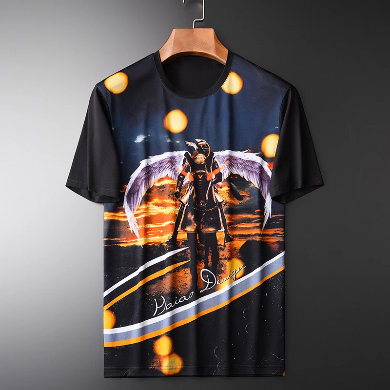 Minglu Summer Mens T-shirts Luxury 100% Cotton Short Sleeve Front Printed T-shirts Men Plus Size 3XL 4XL Slim Fit T-shirts Man
Minglu Summer Mens T-shirts Luxury 100% Cotton Short Sleeve Front Printed T-shirts Men Plus Size 3XL 4XL Slim Fit T-shirts Man