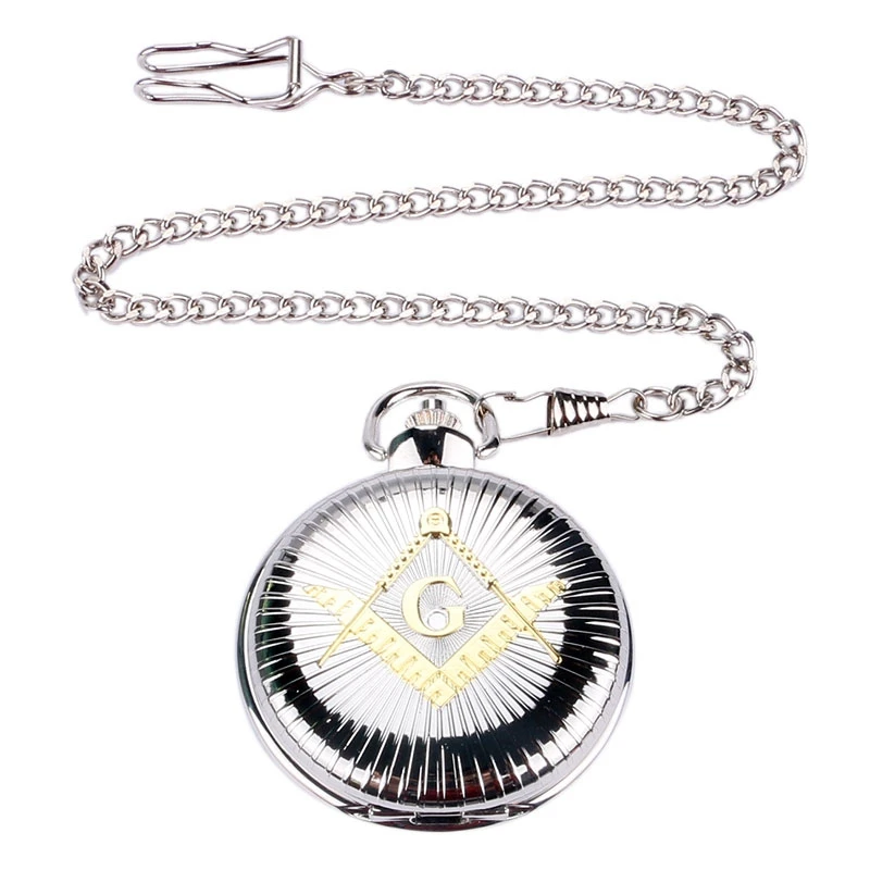 Silver/Golden Freemason Masonic G Design Quartz Pocket Watch Chain Fashion Jewelry Chain Watch Best Christmas Gift for Men Women
Silver/Golden Freemason Masonic G Design Quartz Pocket Watch Chain Fashion Jewelry Chain Watch Best Christmas Gift for Men Women