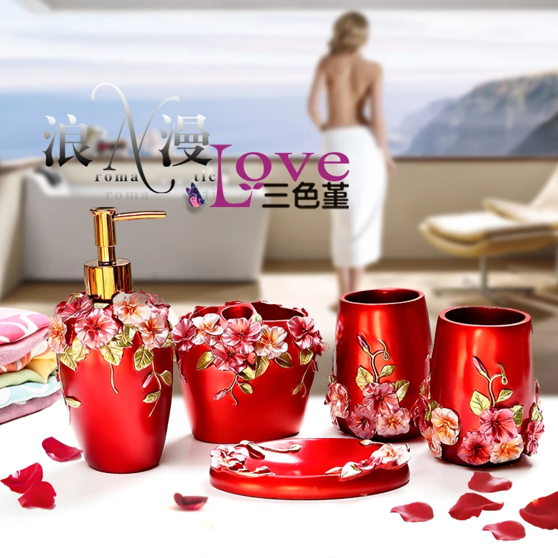 New 5pcs/set Resin Creative romantic Bathroom Sets Bath Accessories Wash Gargle Suit Bathroom Products Free Shipping
New 5pcs/set Resin Creative romantic Bathroom Sets Bath Accessories Wash Gargle Suit Bathroom Products Free Shipping