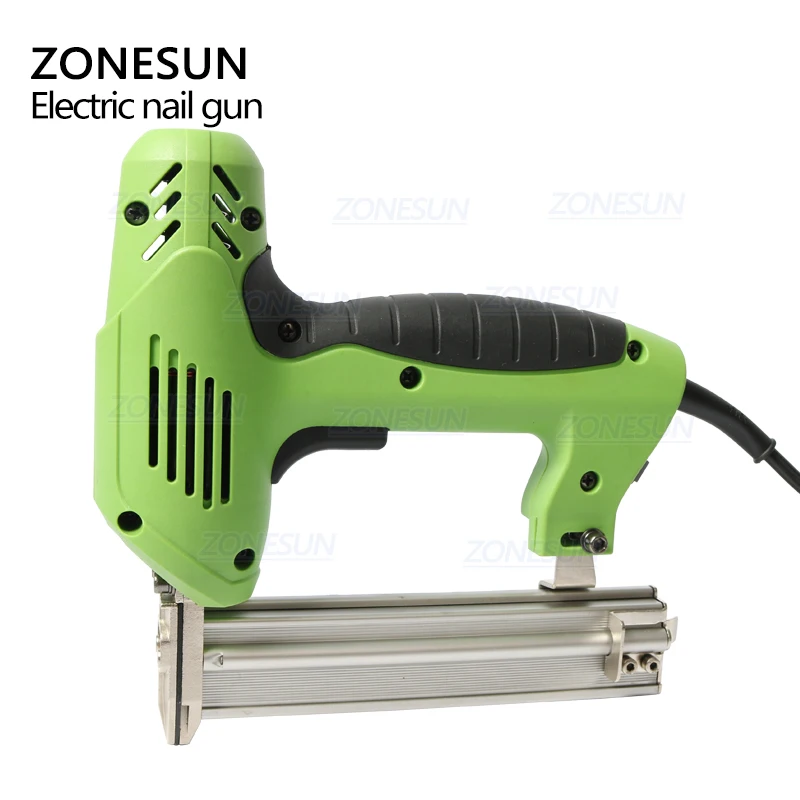 ZONESUN 2 в 1 клеевой пистолет для конструирования электрические гвозди степлер 220 В