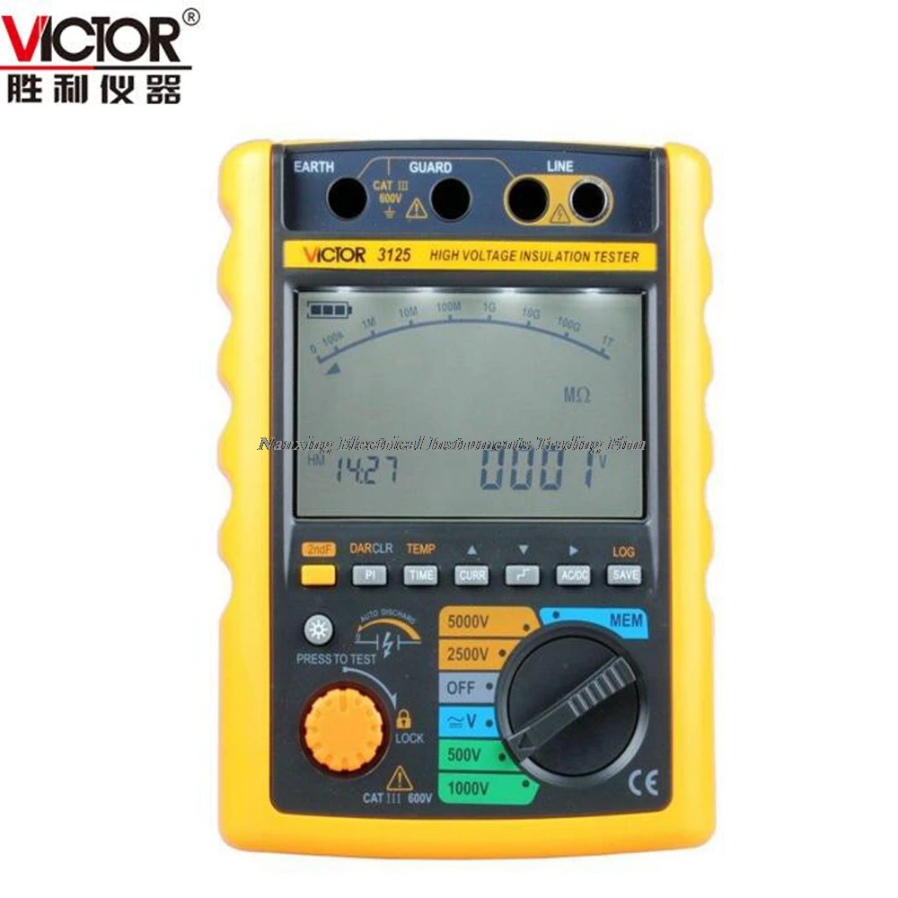 Fast arrival Victor 3125 VC3125 High Voltage Megohmmeter Digital Insulation Resistance Tester 250V~5000V
Fast arrival Victor 3125 VC3125 High Voltage Megohmmeter Digital Insulation Resistance Tester 250V~5000V