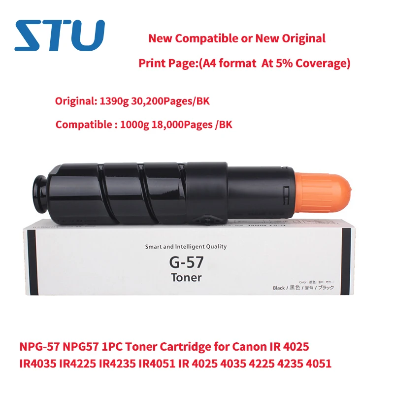 NPG-57 NPG57 1 шт. оригинальный или совместимый тонер-картридж для Canon IR4025 IR4035 ir42225 IR4235 IR4051 IR 4025 4035 4225 4235 4051
NPG-57 NPG57 1 шт. оригинальный или совместимый тонер-картридж для Canon IR4025 IR4035 ir42225 IR4235 IR4051 IR 4025 4035 4225 4235 4051
