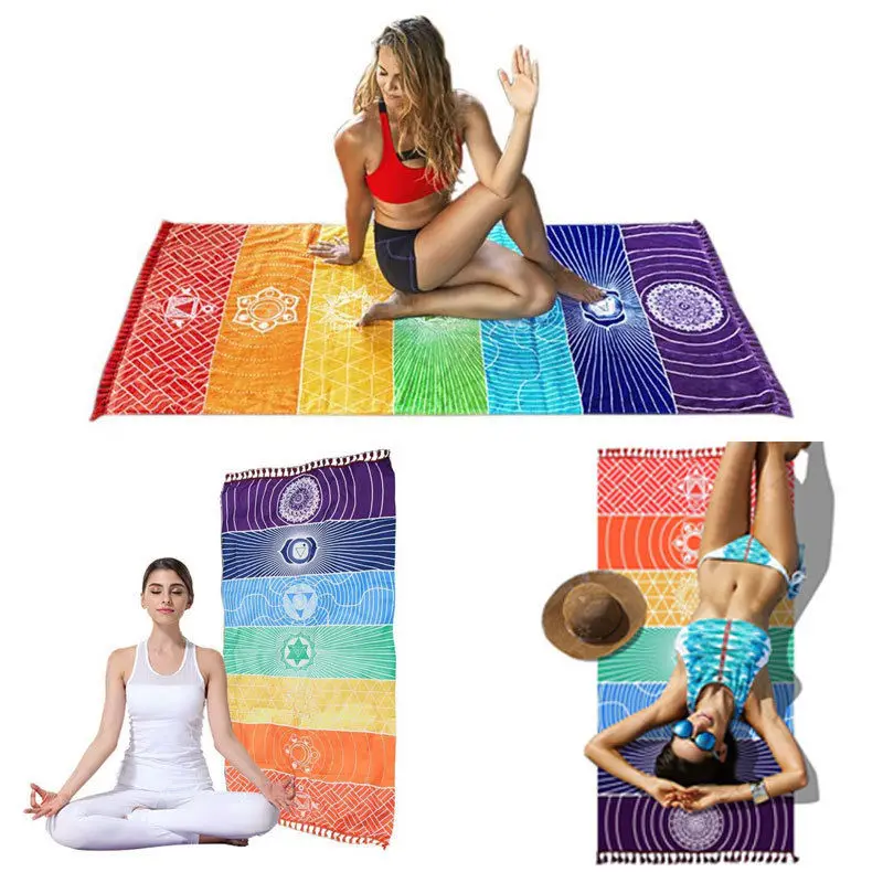 Striped Wall Hanging Tapestry Scarf Yoga Mat Rainbow Boho Beach Mat Mandala Blanket J2Y
Striped Wall Hanging Tapestry Scarf Yoga Mat Rainbow Boho Beach Mat Mandala Blanket J2Y