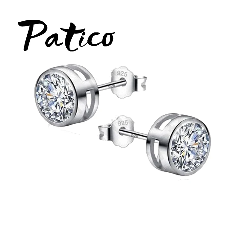 High Quality Women/Girl's Wedding Jewelry 925 Sterling Silver Clear CZ Stud Earrings Free Shipping
High Quality Women/Girl's Wedding Jewelry 925 Sterling Silver Clear CZ Stud Earrings Free Shipping