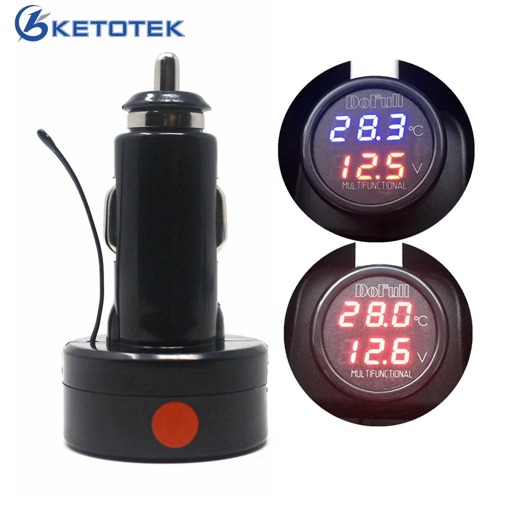 3 in 1 LED Car Digital Battery Volt Meter Thermometer USB Charging Suitable for 12V and 24V Battery
3 in 1 LED Car Digital Battery Volt Meter Thermometer USB Charging Suitable for 12V and 24V Battery