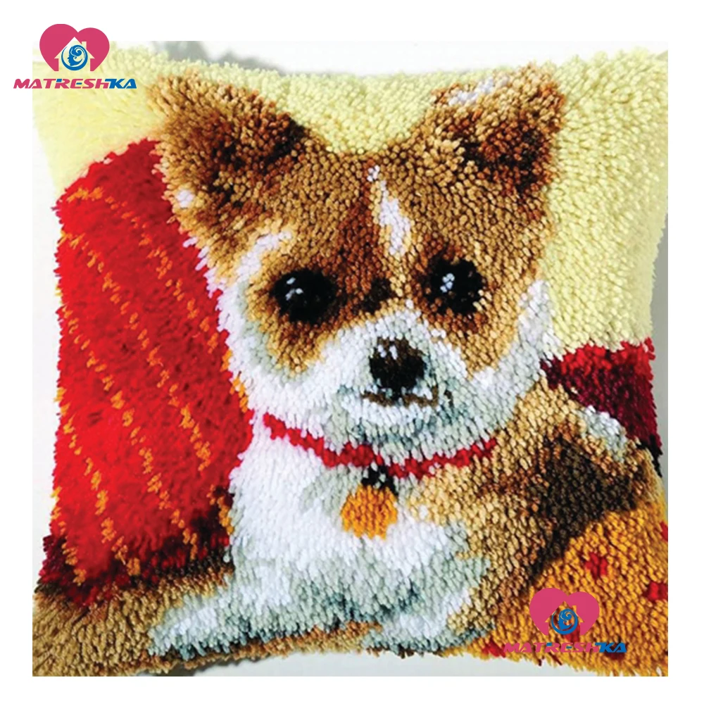 Latch Hook Cushion Kit Pillow Do it yourself Crafts"Dog" Cross Stitch Pillow Needlework accessories Crocheting Embroidery Pillow
Latch Hook Cushion Kit Pillow Do it yourself Crafts"Dog" Cross Stitch Pillow Needlework accessories Crocheting Embroidery Pillow
