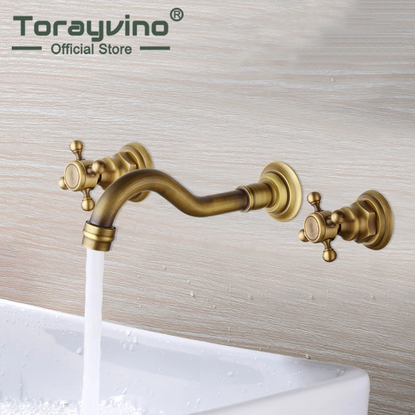 Bathroom Antique Retro Basin Mixer 3 Pcs In Wall Faucet European Classic Style Dual Handle 3 Hole Fashion And Elegant Sink Taps
Bathroom Antique Retro Basin Mixer 3 Pcs In Wall Faucet European Classic Style Dual Handle 3 Hole Fashion And Elegant Sink Taps