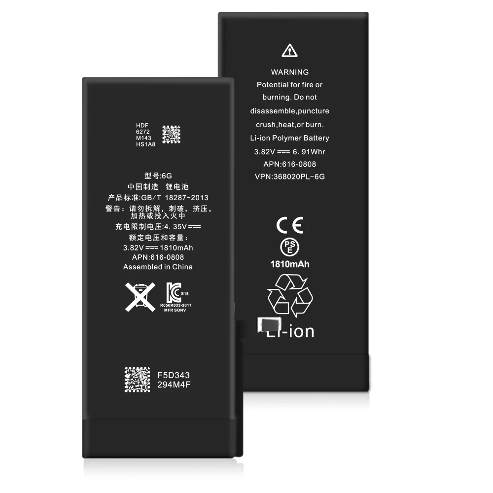 QrxPower High Quality Replacement Li-ion Battery Real Capacity 1810 With Tools for iphone 6 0 Cycle 1 year warranty
QrxPower High Quality Replacement Li-ion Battery Real Capacity 1810 With Tools for iphone 6 0 Cycle 1 year warranty