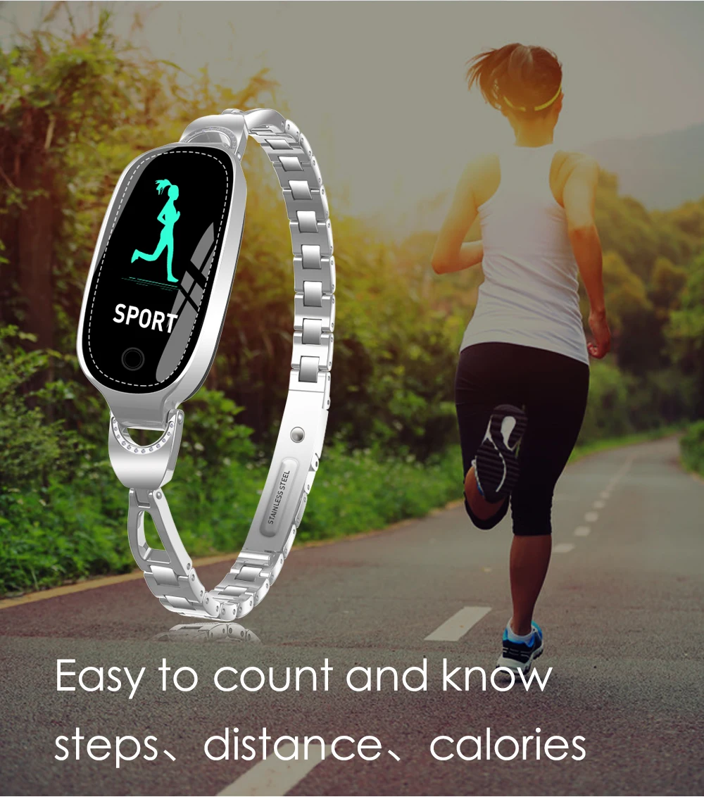 F18S Fashion Smart Fitness Bracelet Women Blood Pressure Heart Rate Monitoring Wristband Lady Watches Gift For huawei xiaomi M3
F18S Fashion Smart Fitness Bracelet Women Blood Pressure Heart Rate Monitoring Wristband Lady Watches Gift For huawei xiaomi M3