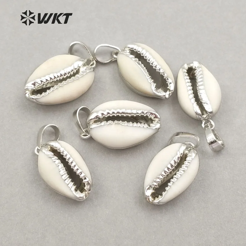 WT-JP046 WKT Wholesale natural cowrie shell pendant with metal plated top quality women jewelry about 20mm classic style
WT-JP046 WKT Wholesale natural cowrie shell pendant with metal plated top quality women jewelry about 20mm classic style
