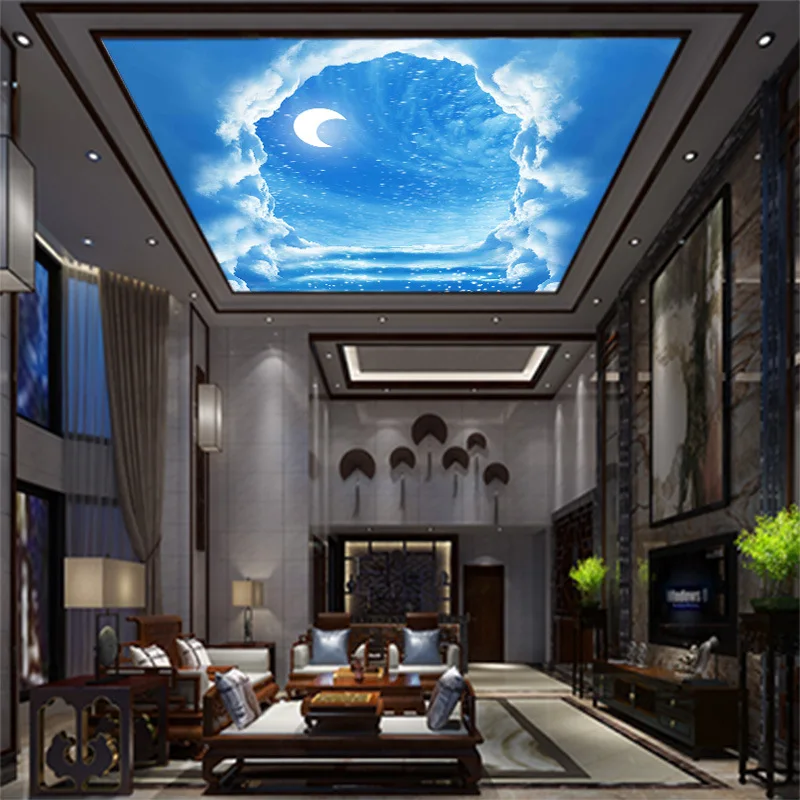 Hot 3D customized the milky way moon stars ceiling wallpaper non-woven waterproof roof background home improvement wall covering
Hot 3D customized the milky way moon stars ceiling wallpaper non-woven waterproof roof background home improvement wall covering