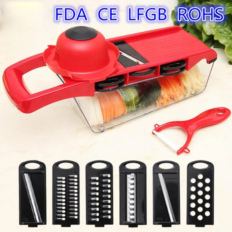 Vegetable Cutter Vegetable Slicer with Steel Blade Potato Peeler Carrot Cheese Grater Mandoline Slicers Kitchen Accessories Tool
Vegetable Cutter Vegetable Slicer with Steel Blade Potato Peeler Carrot Cheese Grater Mandoline Slicers Kitchen Accessories Tool