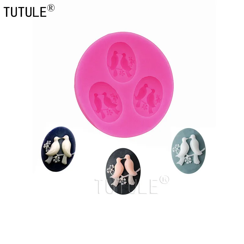 Lover Bird Cake Silicone Mold Biscuit Polymer Clay Resin Birds Flexible Push Bird Mold For Resin Polymer Candy Chocolate Mold
Lover Bird Cake Silicone Mold Biscuit Polymer Clay Resin Birds Flexible Push Bird Mold For Resin Polymer Candy Chocolate Mold