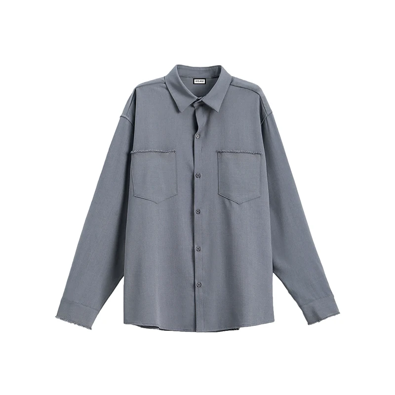 Spring pure color loose port wind pure cotton wool edge shirt male long sleeve han version fashion handsome
Spring pure color loose port wind pure cotton wool edge shirt male long sleeve han version fashion handsome