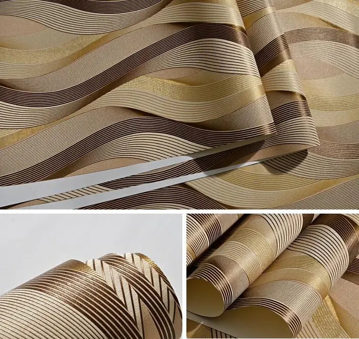 Modern Geometric 3D Design Wall Paper Wavy line Art Wallpaper Living Room Bedroom PVC Stereo Background Wall Papel de parede
Modern Geometric 3D Design Wall Paper Wavy line Art Wallpaper Living Room Bedroom PVC Stereo Background Wall Papel de parede