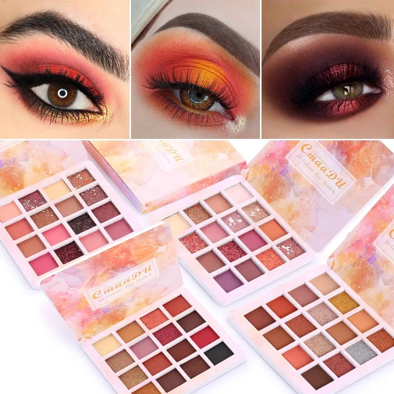 CmaaDu 16Colors Shimmer Glitter Eye Shadow Makeup Matte Metal Waterproof Eyeshadow Palette Eyes Make Up Cosmetic TSLM2
CmaaDu 16Colors Shimmer Glitter Eye Shadow Makeup Matte Metal Waterproof Eyeshadow Palette Eyes Make Up Cosmetic TSLM2